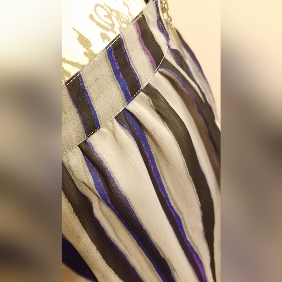 Purple/lavender striped skirt by Richard Chai for Target - Picture 4 of 8